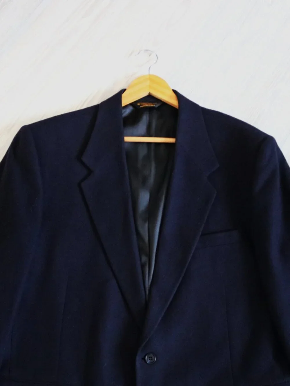 Woolrich Blazer Men's Navy Wool Formal Old Money Autumn Sport Coat Size 46R
